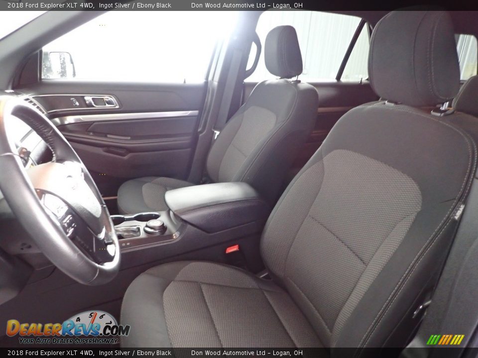 2018 Ford Explorer XLT 4WD Ingot Silver / Ebony Black Photo #14