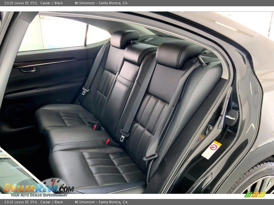 Rear Seat of 2016 Lexus ES 350 Photo #20