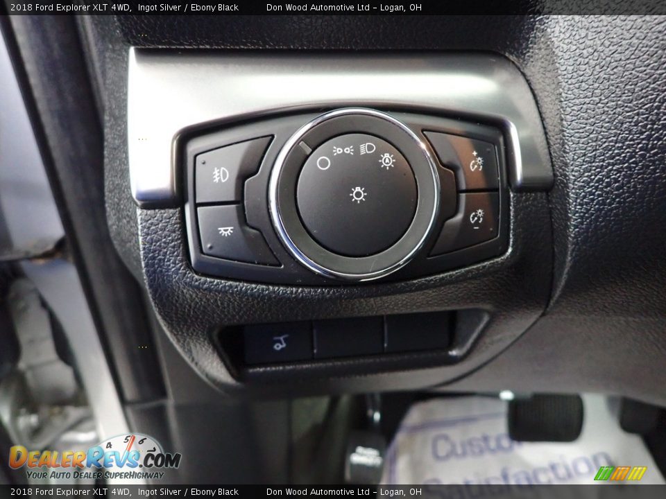 2018 Ford Explorer XLT 4WD Ingot Silver / Ebony Black Photo #15