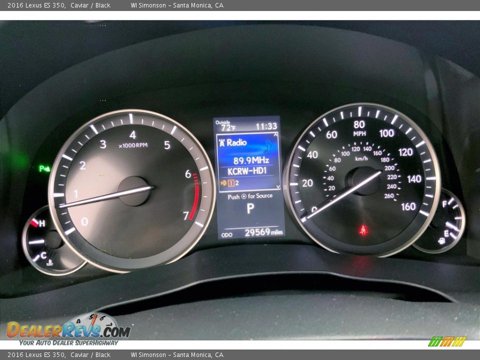 2016 Lexus ES 350 Gauges Photo #23