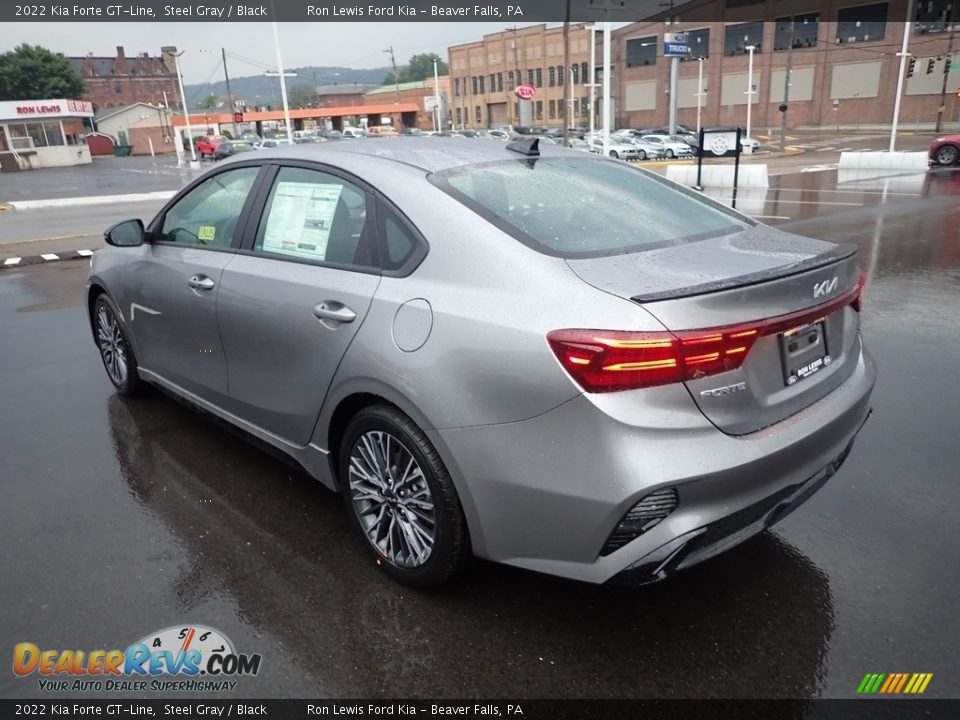 2022 Kia Forte GT-Line Steel Gray / Black Photo #6