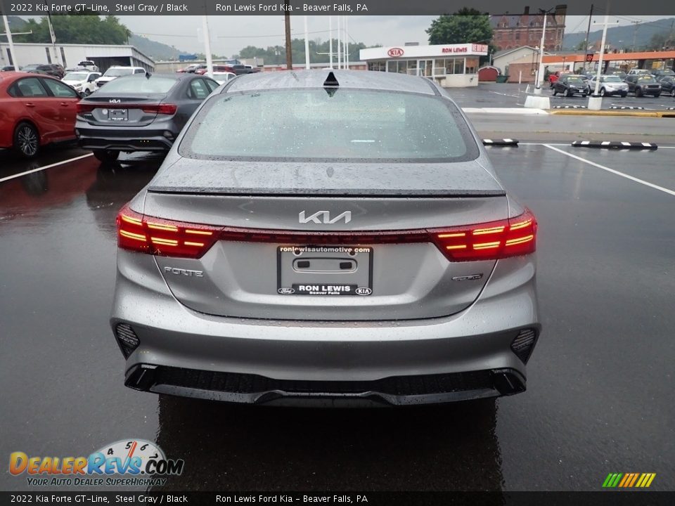 2022 Kia Forte GT-Line Steel Gray / Black Photo #7