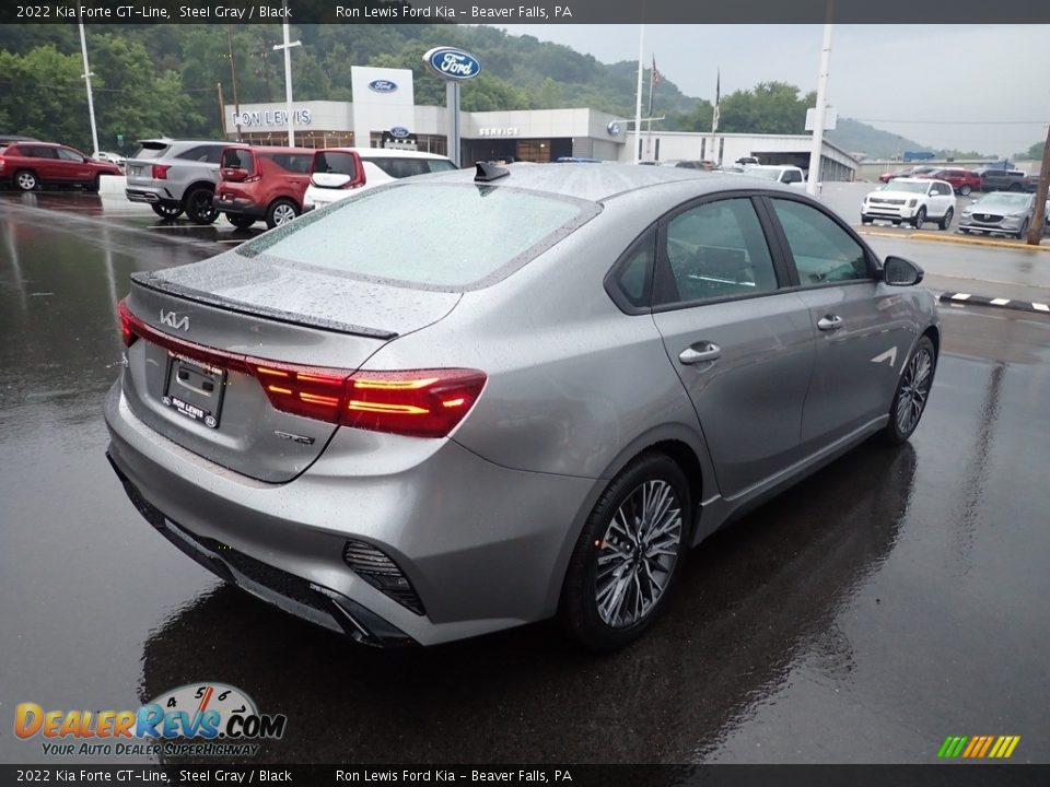2022 Kia Forte GT-Line Steel Gray / Black Photo #8