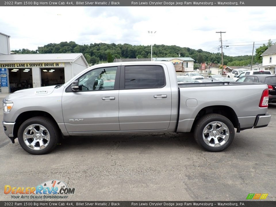 2022 Ram 1500 Big Horn Crew Cab 4x4 Billet Silver Metallic / Black Photo #2