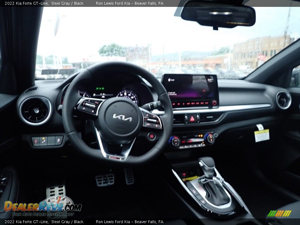 2022 Kia Forte GT-Line Steel Gray / Black Photo #13