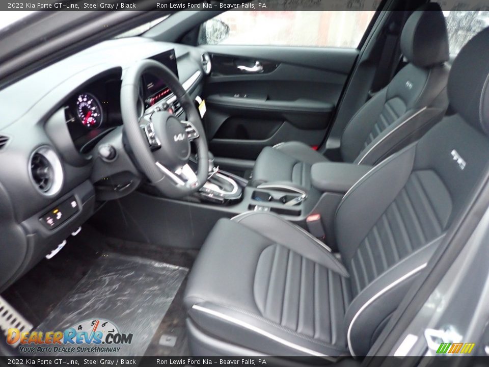 2022 Kia Forte GT-Line Steel Gray / Black Photo #14