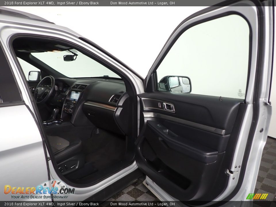 2018 Ford Explorer XLT 4WD Ingot Silver / Ebony Black Photo #27