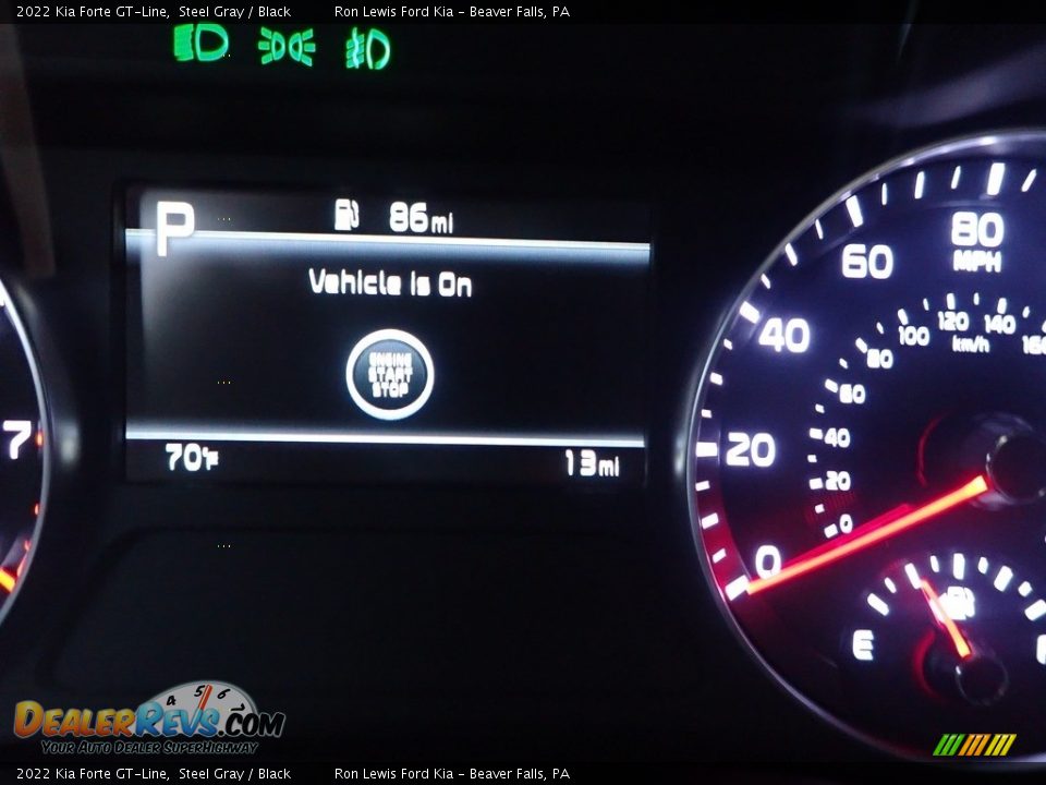 2022 Kia Forte GT-Line Steel Gray / Black Photo #16