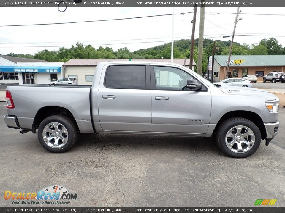 2022 Ram 1500 Big Horn Crew Cab 4x4 Billet Silver Metallic / Black Photo #6