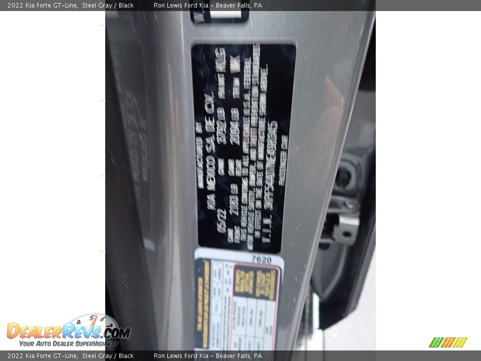 2022 Kia Forte GT-Line Steel Gray / Black Photo #20