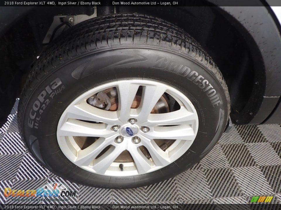 2018 Ford Explorer XLT 4WD Ingot Silver / Ebony Black Photo #32