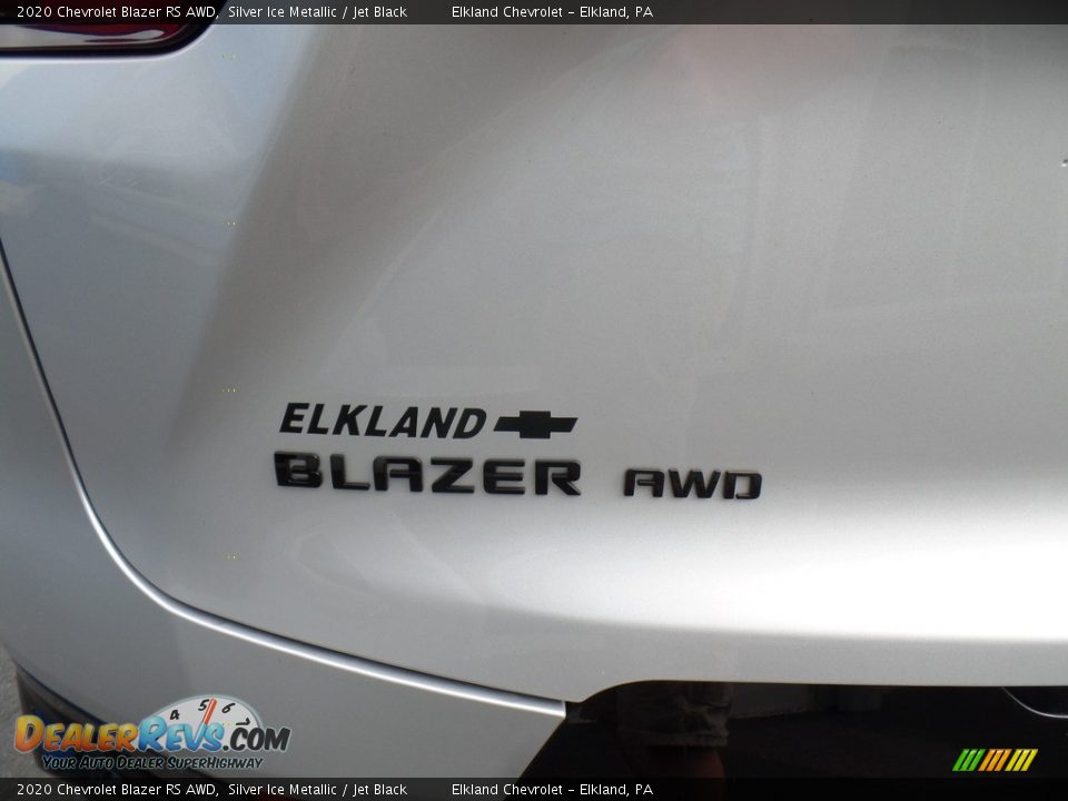 2020 Chevrolet Blazer RS AWD Silver Ice Metallic / Jet Black Photo #11