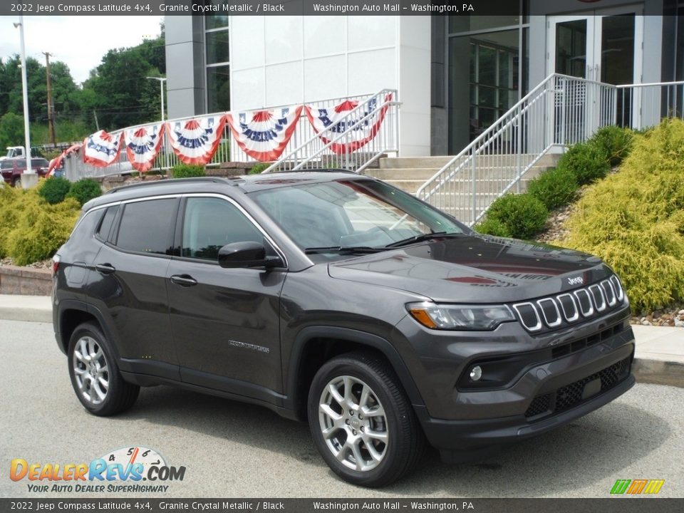 2022 Jeep Compass Latitude 4x4 Granite Crystal Metallic / Black Photo #1