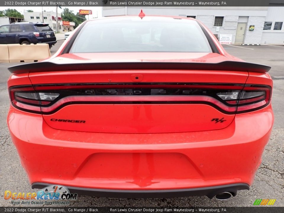 2022 Dodge Charger R/T Blacktop Go Mango / Black Photo #4