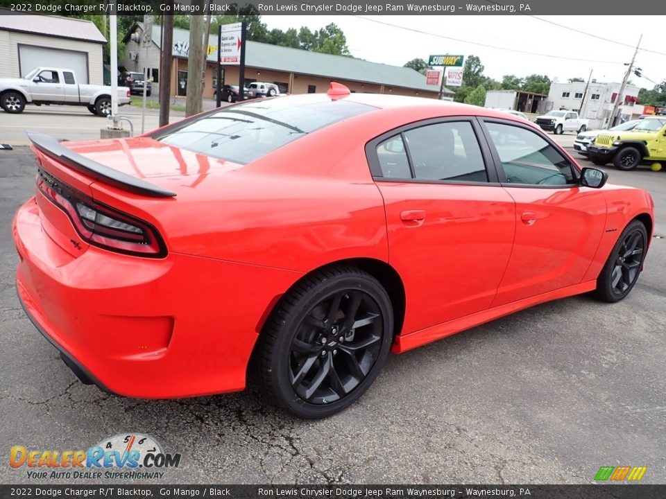 2022 Dodge Charger R/T Blacktop Go Mango / Black Photo #6