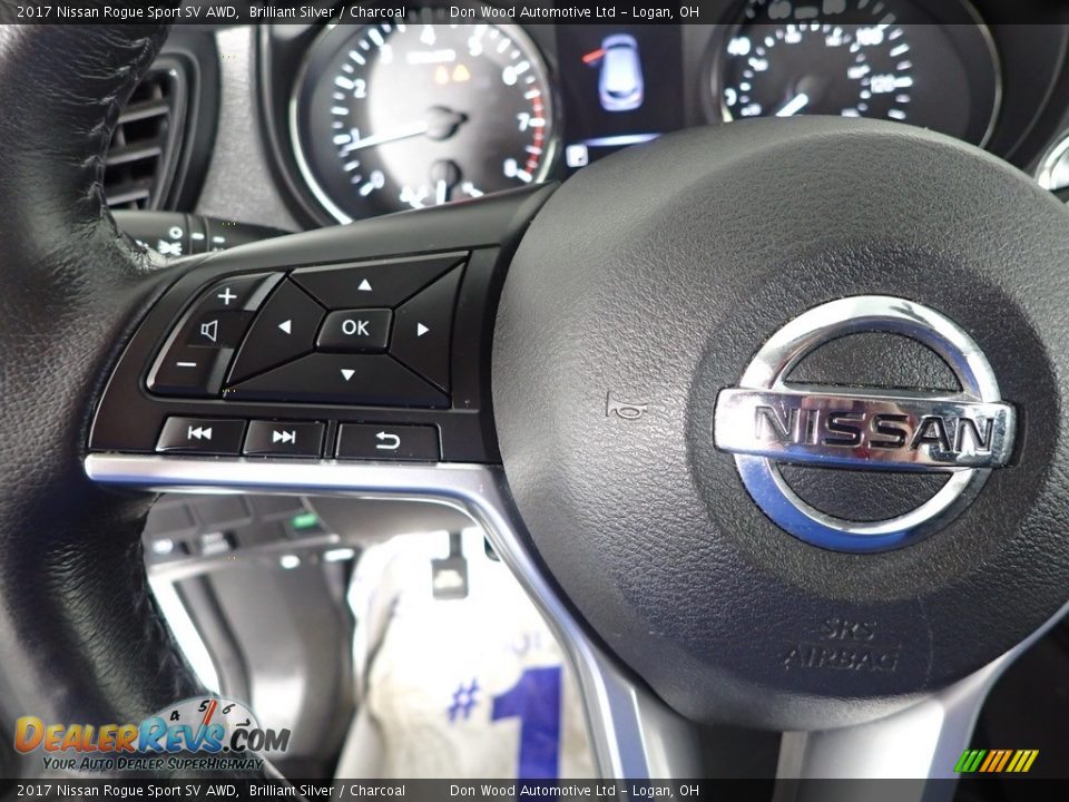 2017 Nissan Rogue Sport SV AWD Brilliant Silver / Charcoal Photo #17