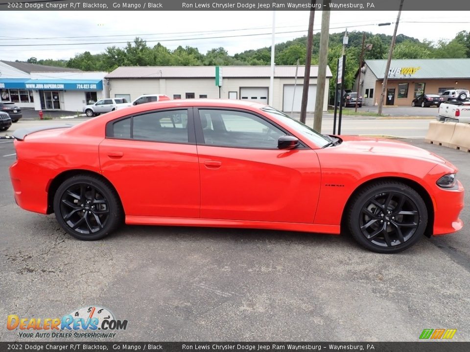 2022 Dodge Charger R/T Blacktop Go Mango / Black Photo #7