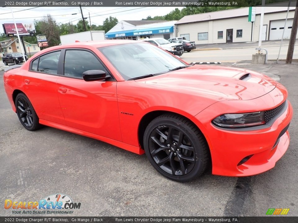 2022 Dodge Charger R/T Blacktop Go Mango / Black Photo #8