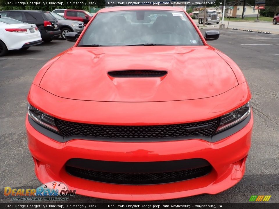 2022 Dodge Charger R/T Blacktop Go Mango / Black Photo #9