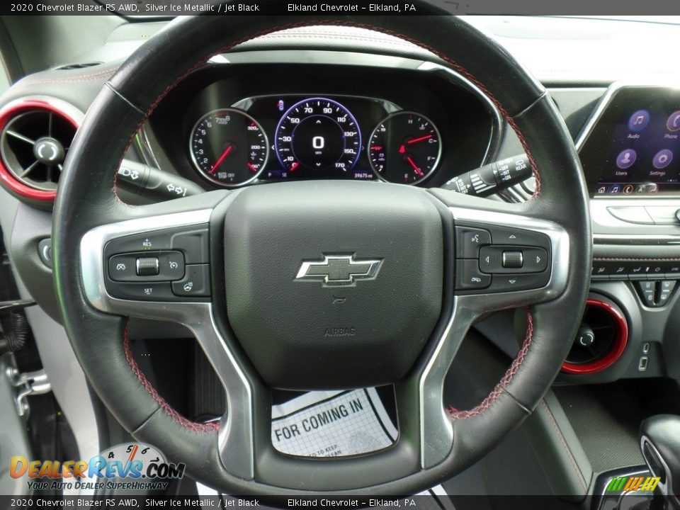 2020 Chevrolet Blazer RS AWD Silver Ice Metallic / Jet Black Photo #21