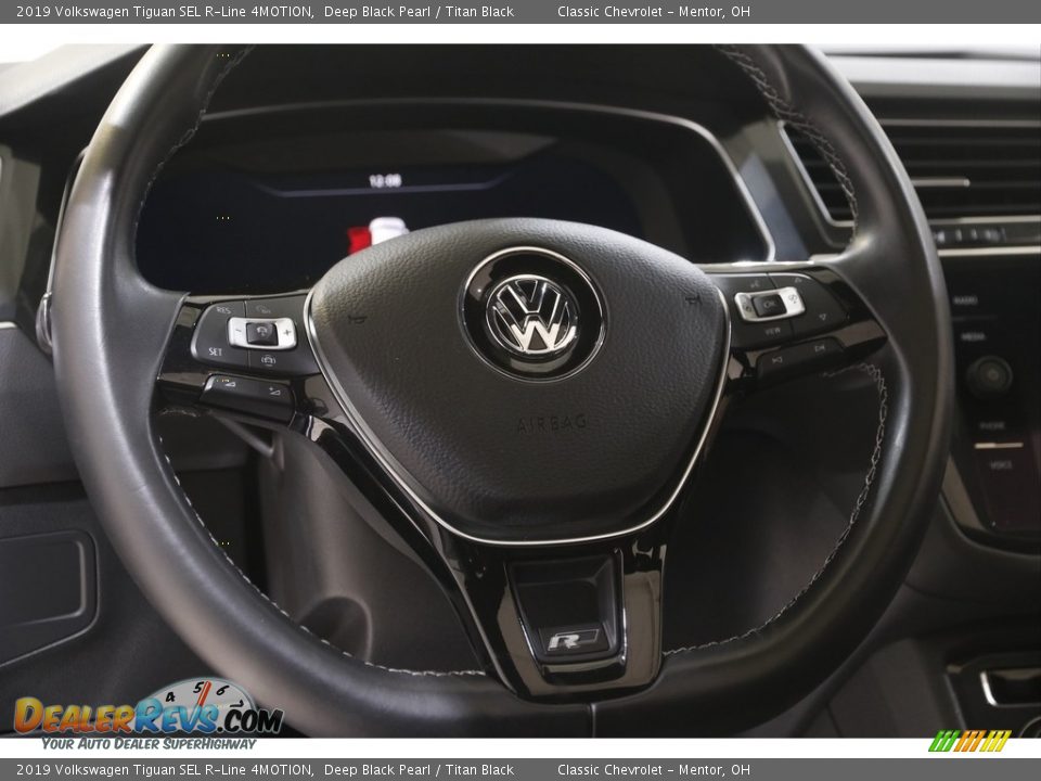 2019 Volkswagen Tiguan SEL R-Line 4MOTION Deep Black Pearl / Titan Black Photo #7