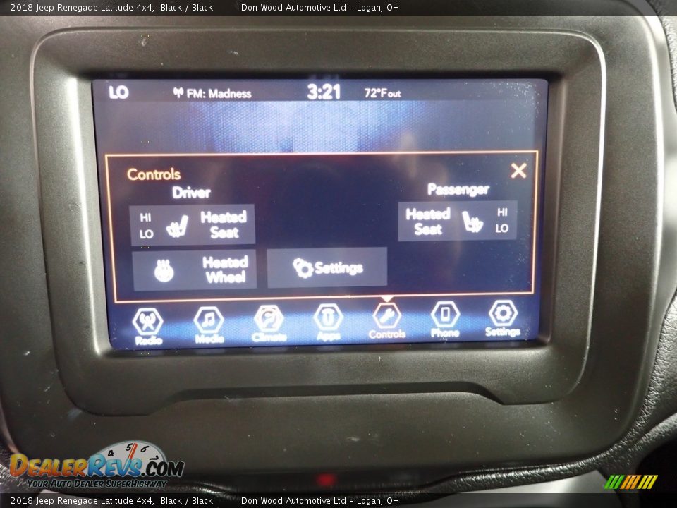 2018 Jeep Renegade Latitude 4x4 Black / Black Photo #4