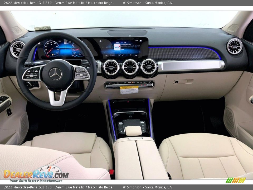 2022 Mercedes-Benz GLB 250 Denim Blue Metallic / Macchiato Beige Photo #6