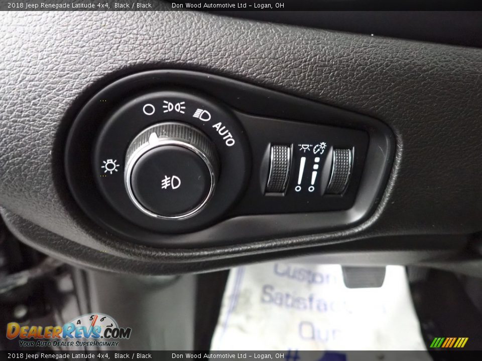 2018 Jeep Renegade Latitude 4x4 Black / Black Photo #17