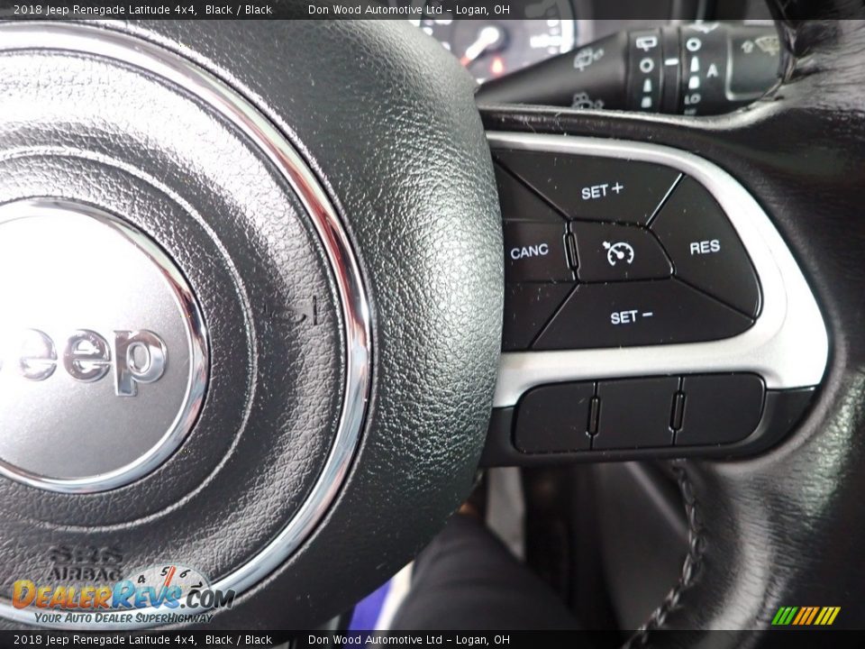 2018 Jeep Renegade Latitude 4x4 Black / Black Photo #19
