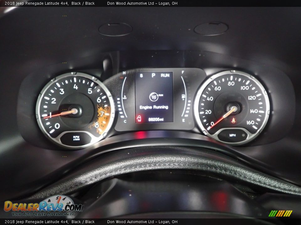 2018 Jeep Renegade Latitude 4x4 Black / Black Photo #20