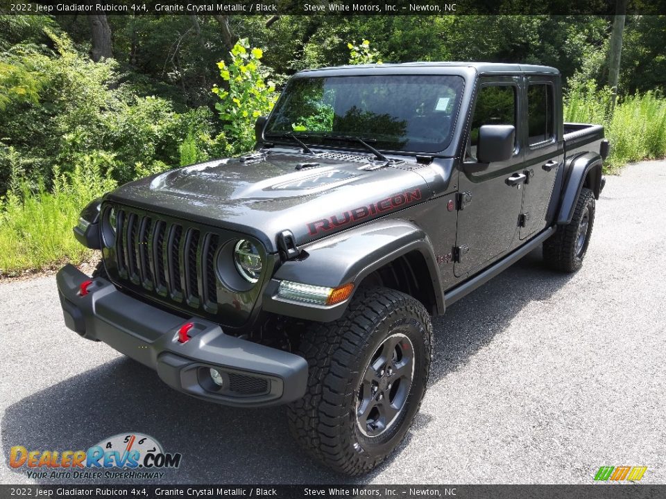 2022 Jeep Gladiator Rubicon 4x4 Granite Crystal Metallic / Black Photo #2