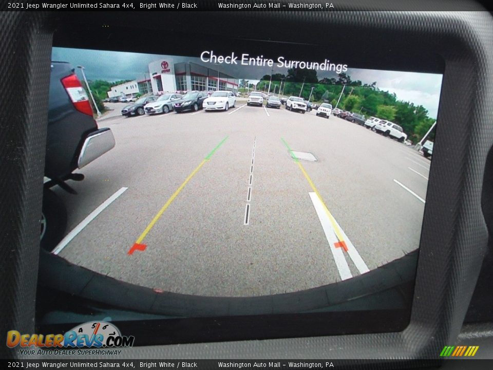 2021 Jeep Wrangler Unlimited Sahara 4x4 Bright White / Black Photo #6