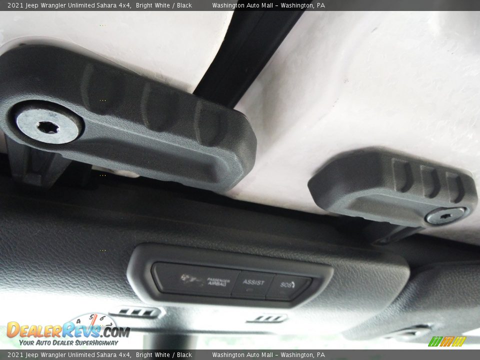 2021 Jeep Wrangler Unlimited Sahara 4x4 Bright White / Black Photo #7