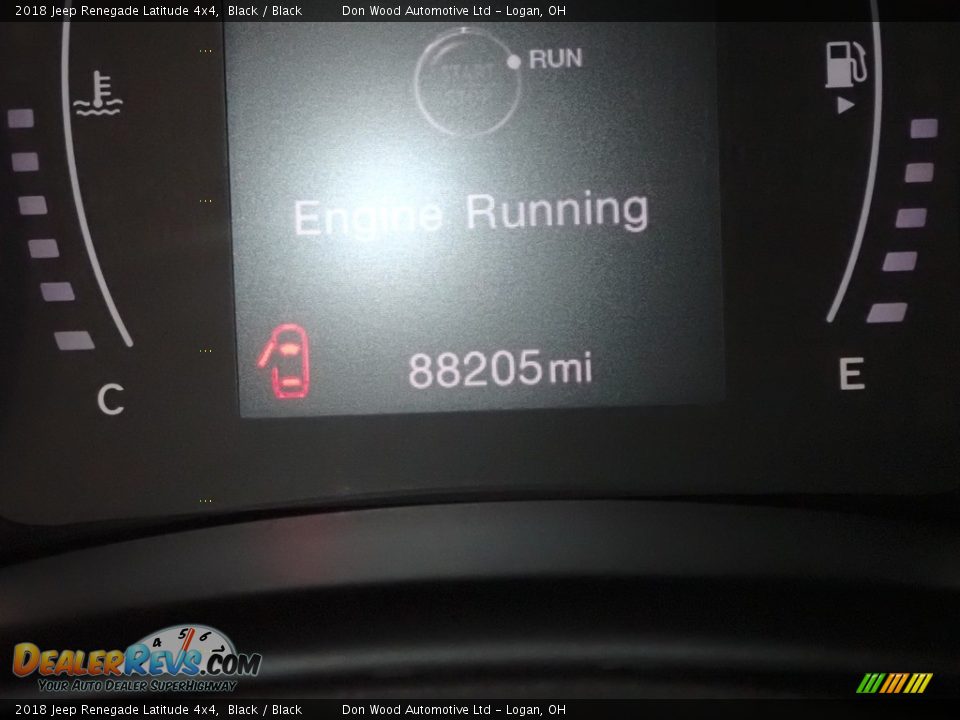 2018 Jeep Renegade Latitude 4x4 Black / Black Photo #32