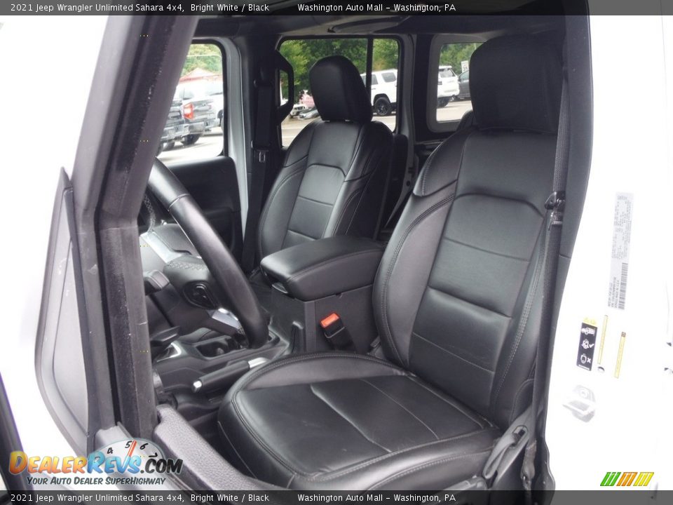 2021 Jeep Wrangler Unlimited Sahara 4x4 Bright White / Black Photo #21