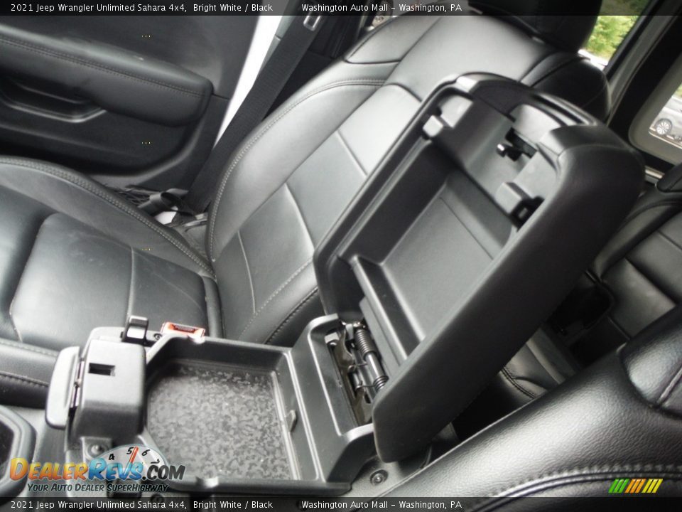 2021 Jeep Wrangler Unlimited Sahara 4x4 Bright White / Black Photo #24
