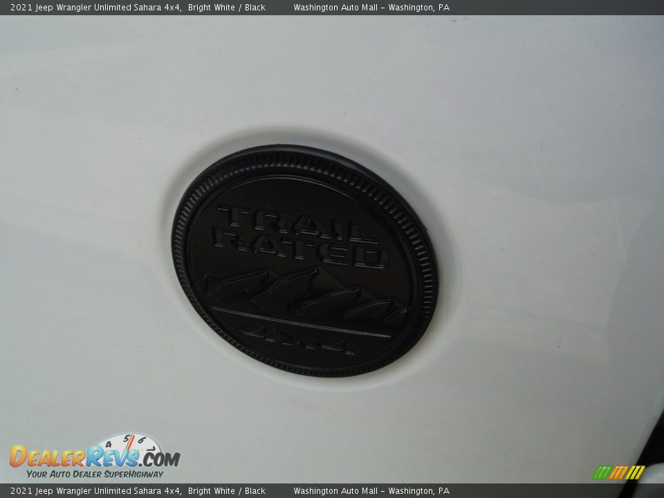 2021 Jeep Wrangler Unlimited Sahara 4x4 Bright White / Black Photo #25