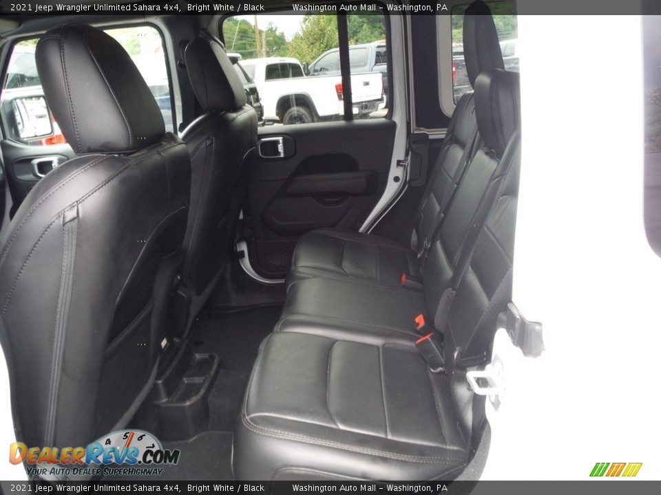 2021 Jeep Wrangler Unlimited Sahara 4x4 Bright White / Black Photo #26