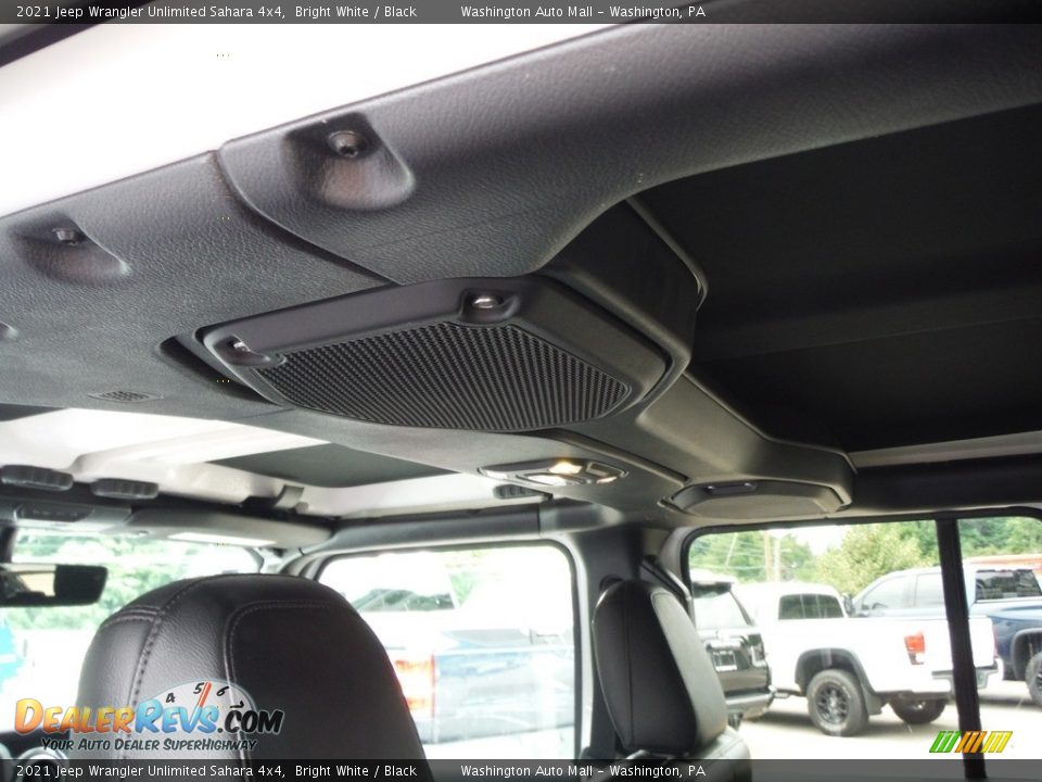2021 Jeep Wrangler Unlimited Sahara 4x4 Bright White / Black Photo #27