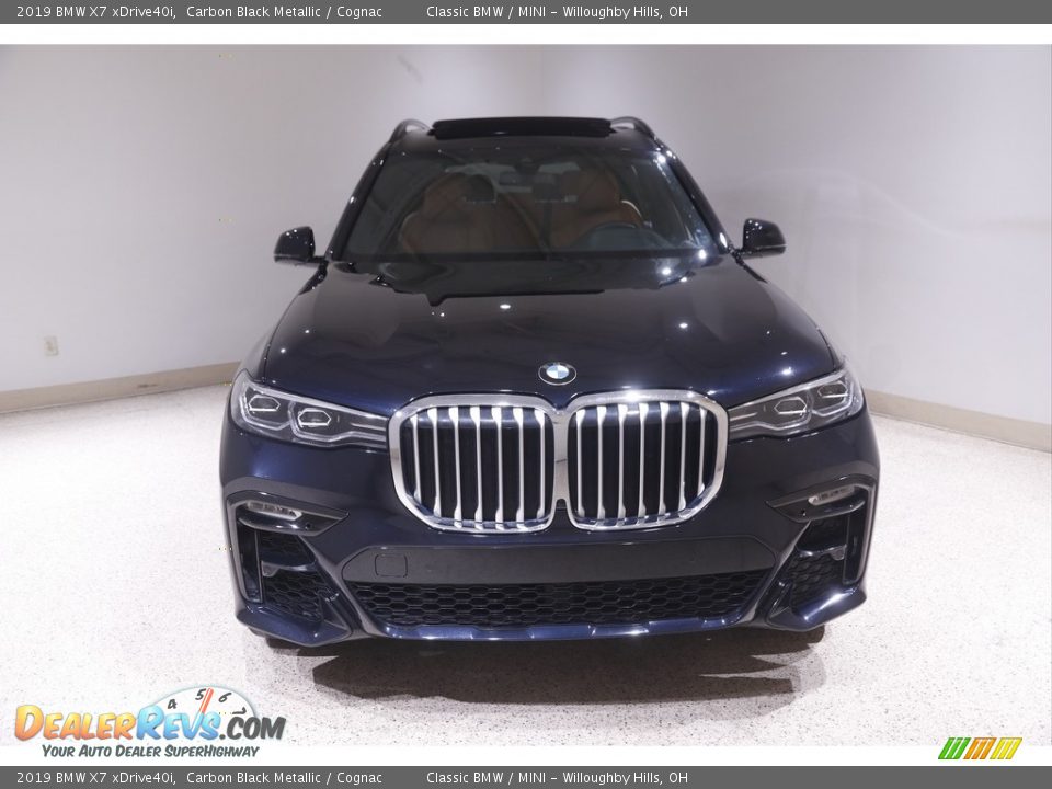 2019 BMW X7 xDrive40i Carbon Black Metallic / Cognac Photo #2