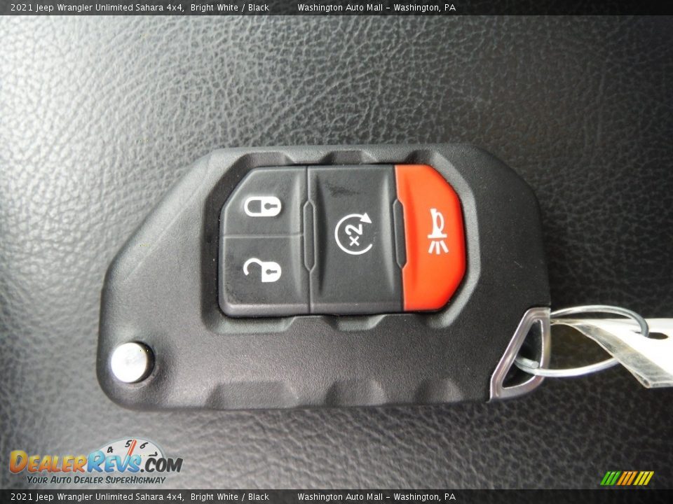 2021 Jeep Wrangler Unlimited Sahara 4x4 Bright White / Black Photo #31