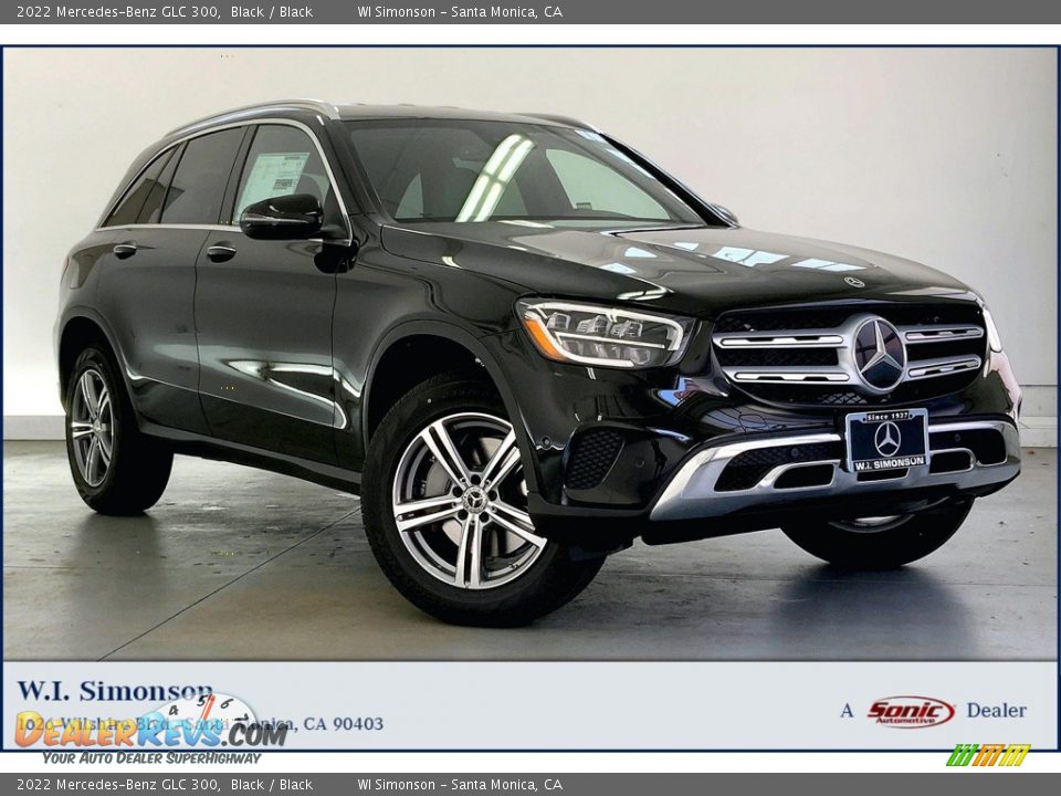 2022 Mercedes-Benz GLC 300 Black / Black Photo #1