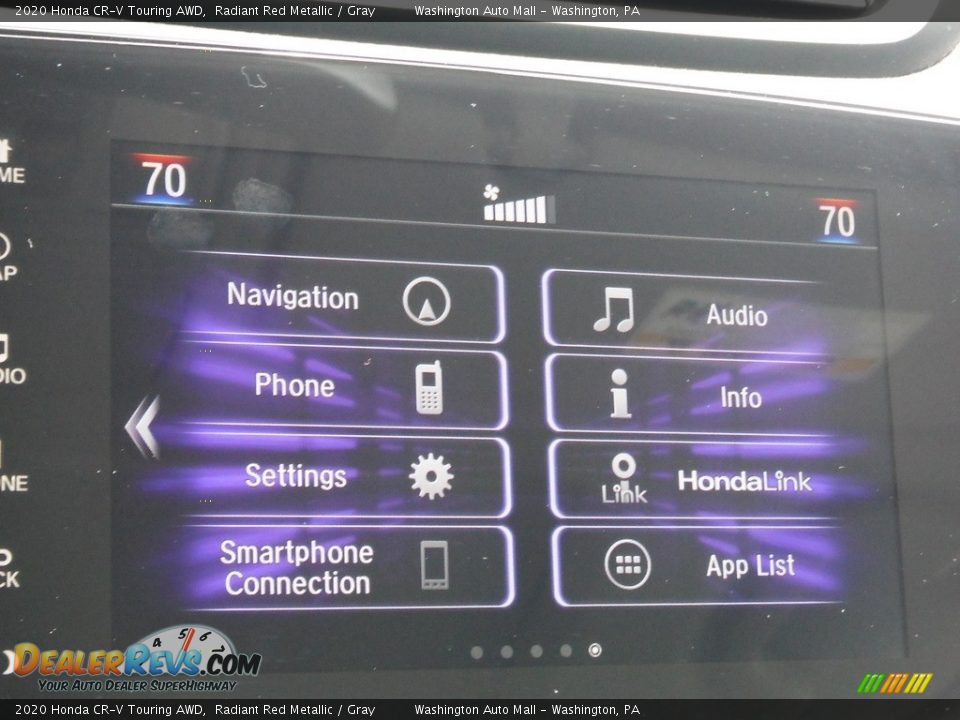 2020 Honda CR-V Touring AWD Radiant Red Metallic / Gray Photo #8