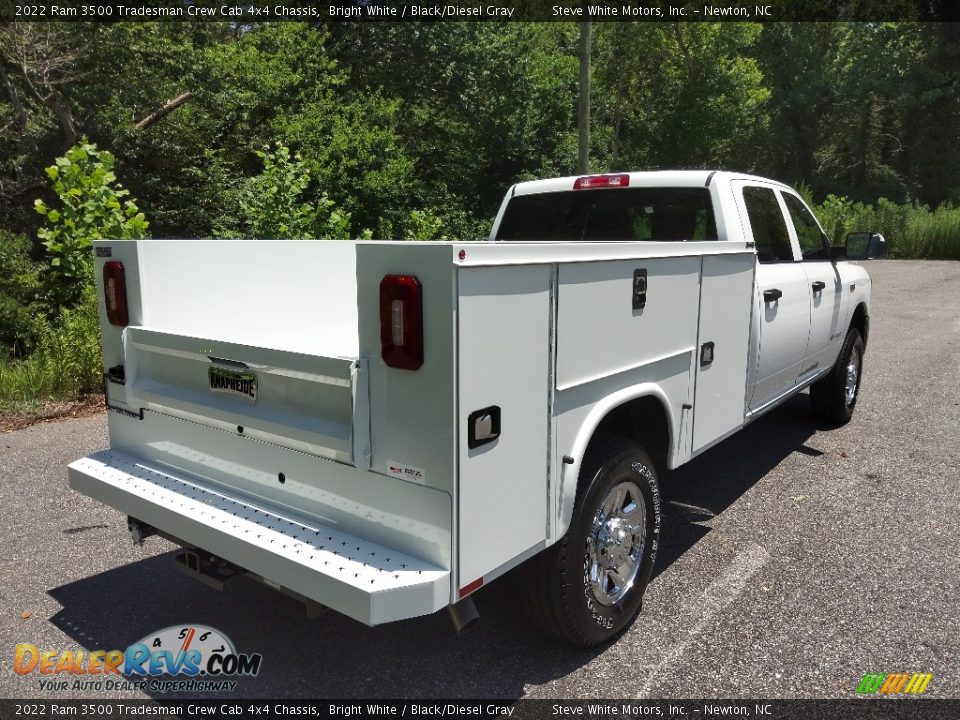 2022 Ram 3500 Tradesman Crew Cab 4x4 Chassis Bright White / Black/Diesel Gray Photo #6