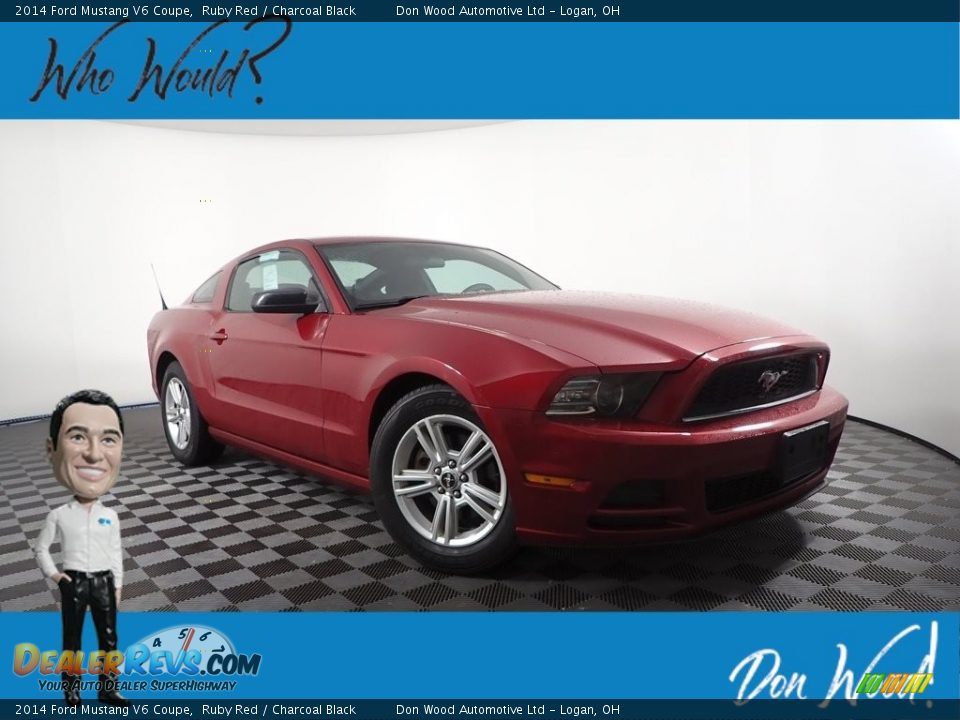 2014 Ford Mustang V6 Coupe Ruby Red / Charcoal Black Photo #1