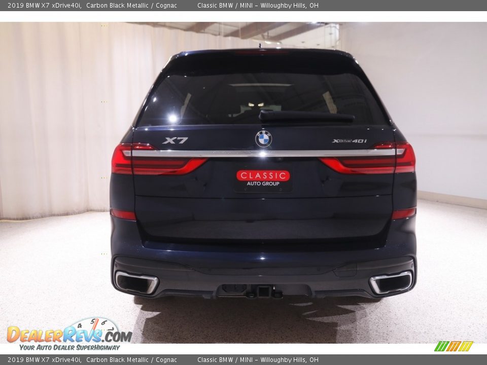 2019 BMW X7 xDrive40i Carbon Black Metallic / Cognac Photo #22