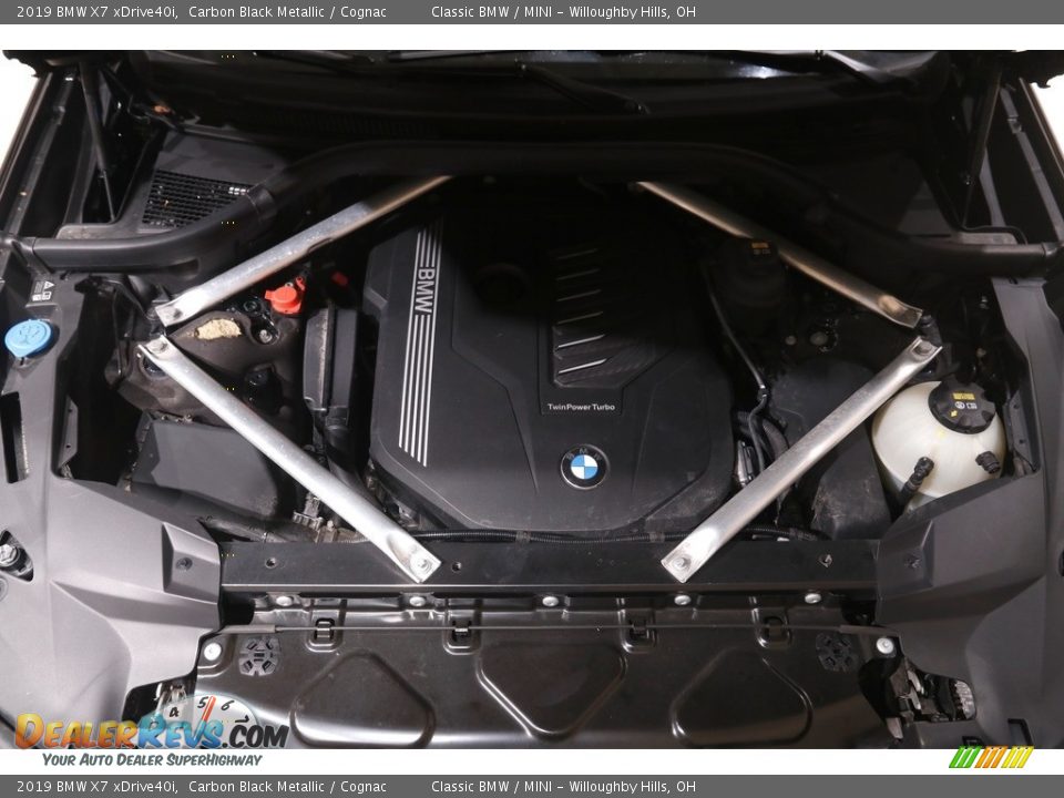 2019 BMW X7 xDrive40i Carbon Black Metallic / Cognac Photo #23