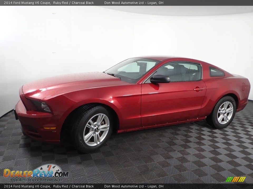 2014 Ford Mustang V6 Coupe Ruby Red / Charcoal Black Photo #3