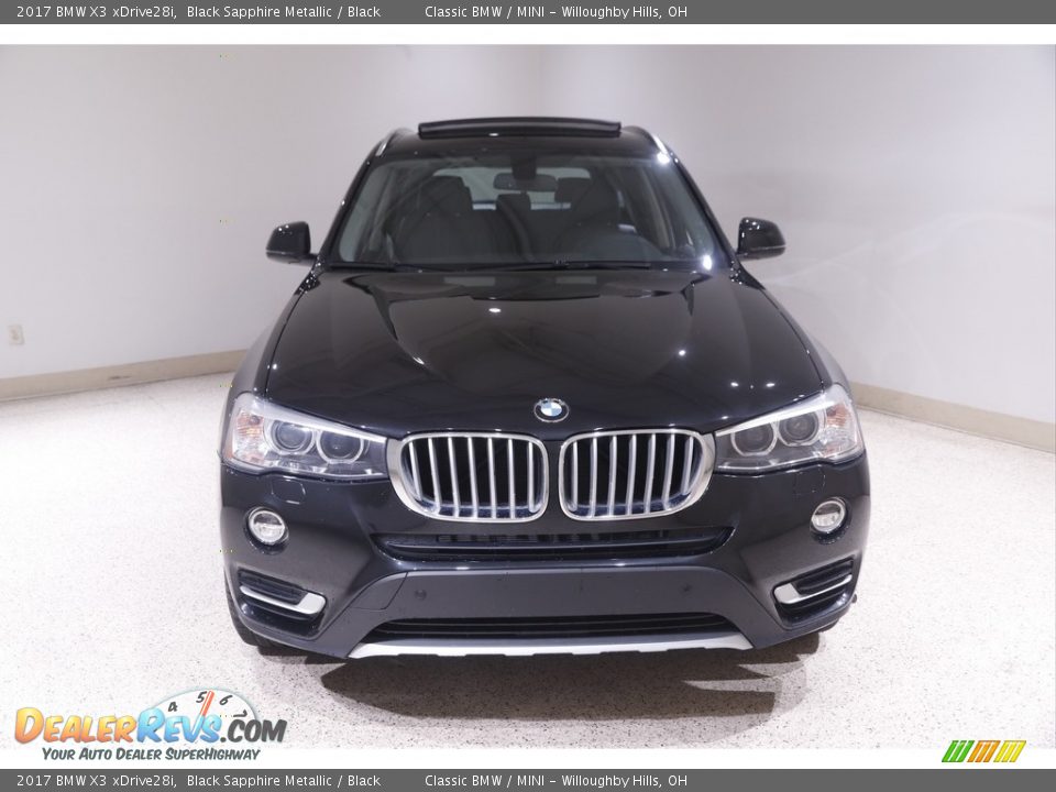 2017 BMW X3 xDrive28i Black Sapphire Metallic / Black Photo #2