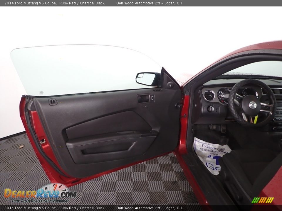 2014 Ford Mustang V6 Coupe Ruby Red / Charcoal Black Photo #9